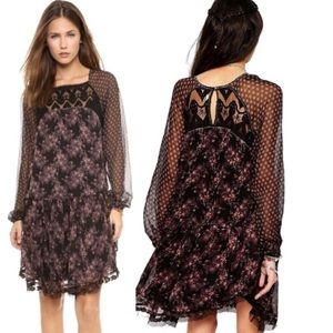 Free People Midnight Garden Tunic Dress XS